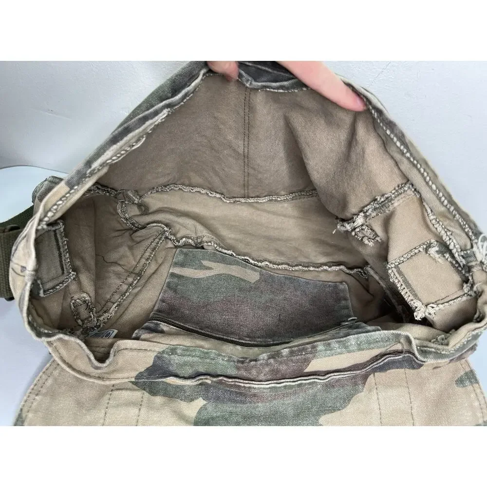 NWT Old Navy Woodland Camouflage Messenger Bag Y2K